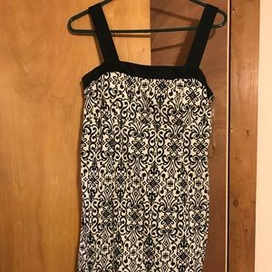 Black and cream summer dress